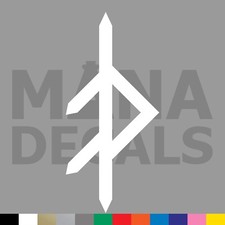 Grace Rune Vinyl Die Cut Decal Sticker - Norse Viking Binding