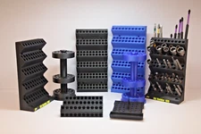 1/4 Inch Hex Bit Organizer 60 100 120 Spaces Wall Mount  Bench Top 3D Printed