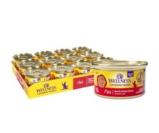Wellness Complete Health Grain Free Wet Cat Food 3oz Pack of 24 Beef Chicken
