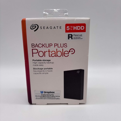 New Seagate 5 TB HDD Backup Plus Portable STHP5000400