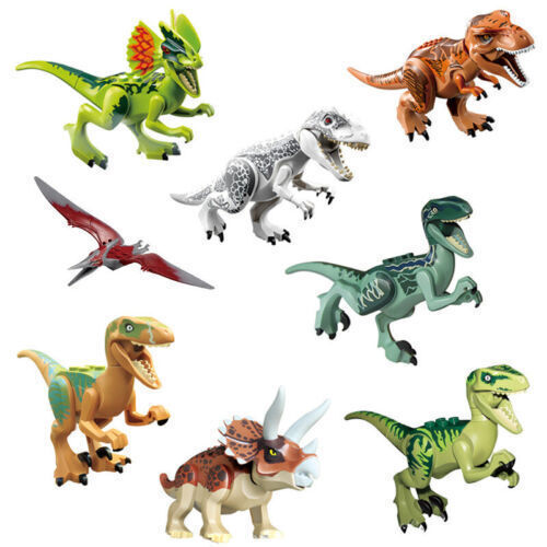 8 Pcs Dinos fit Jurassic World Lego Dinosaur Tyrannosaurus TRex Park Raptor Toy - Bild 1 von 9
