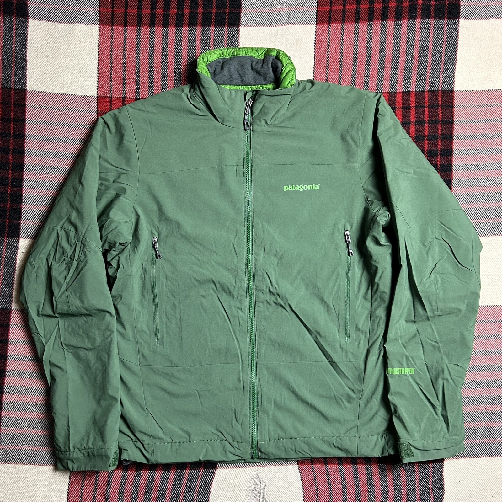 Patagonia Solar Wind Jacket Green Windstopper Primalo… Gem