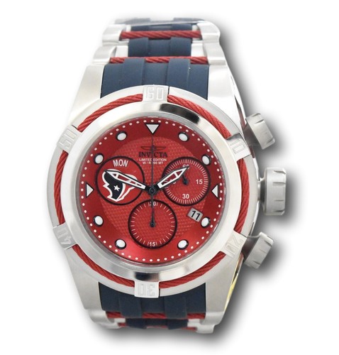 Invicta Zeus Bolt Houston Texans Men's 53mm Swiss Chronograph Watch 30235 - Picture 13 of 14