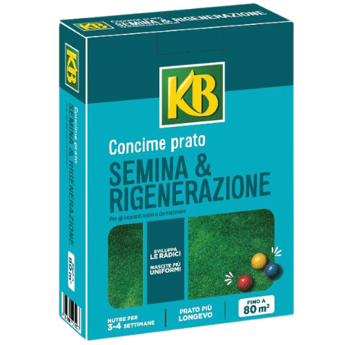 CONCIME PER PRATO SEMINA & RIGENERAZIONE 2KG KB - RAPIDA RADICAZIONE