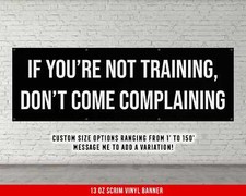 Home Gym Motivational Banner - Fitness Wall Art Decor