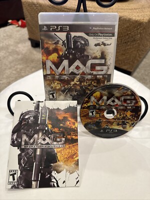 MAG (Sony PlayStation 3, 2010) PS3 CIB! W/ Manual! MINT Disc! Works! Fun Game!