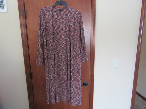 TORRID 2 LONG DUSTER PULLOVER 3 KNÖPFE OBEN OFFEN ERDTON FARBEN WUNDERSCHÖN!!! - Bild 4 von 9