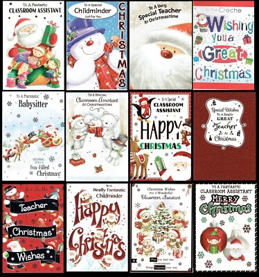 POPPY HILL / KINGSLEY / STARLIGHT... CHRISTMAS CARD TEACHER CHILDMINDER, CRECHE, CLASSROOM ASSISTANT, BABYSITTER