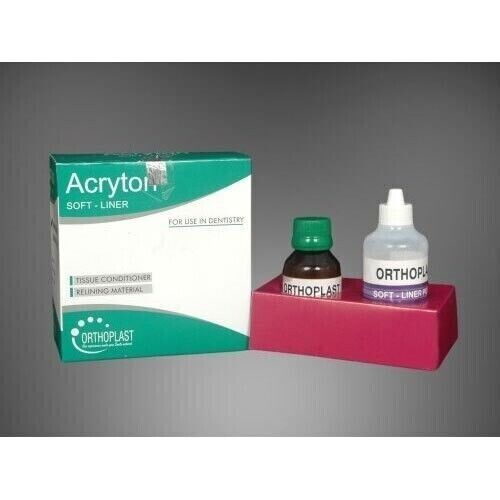 Dental Self Cure Chairside SOFT LINER Relining Material Powder Liquid