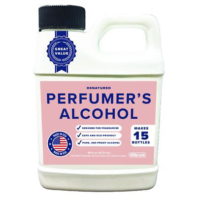 Perfumer's Alcohol 16 oz Tillbrook Perfume Grade Alcohol for