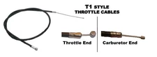 Outside Distributing T1 Style Throttle Cable - Sleeve Length 69.5in. - T1-695