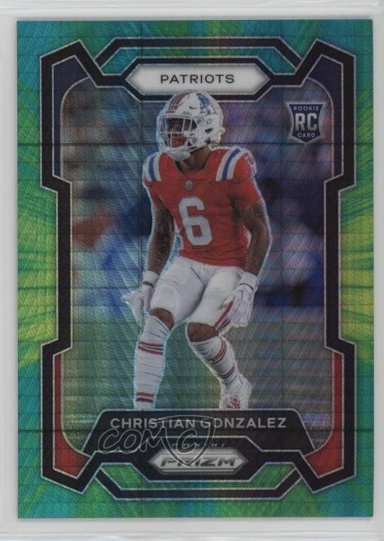 2023 Panini Prizm Rookies Hyper 58/175 Christian Gonzalez #369 Rookie RC 1mw3