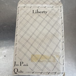 Jan Patek Quilts Pattern Liberty 60x75"