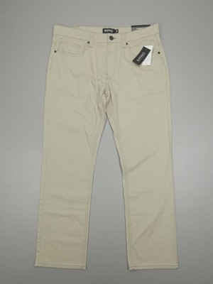 Buffalo David Bitton Straight Six Jeans Sand Men's Size 33x30 BPMD22066