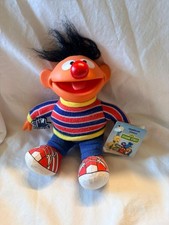 1985 Sesame Street Ernie Doll Applause Vinyl Head, Plush Body