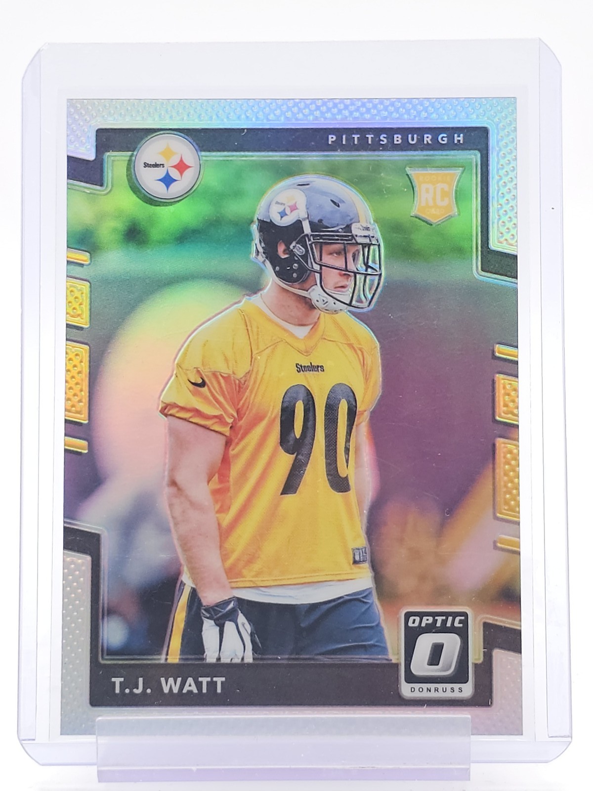 TJ Watt Panini Donruss Optic #122 Holo