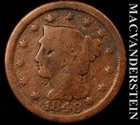 1848-P Large Cent — photo from another recent sale