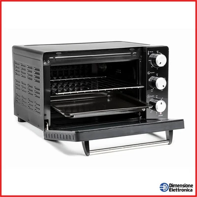 MELCHIONI Forno Elettrico Ventilato Fornetto Enjoy 31 Litri Pizza Cottura Smaltato Family