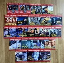 Classic War Movies x 16 & Bonus Films x 7 DVDs Daily Mail promo