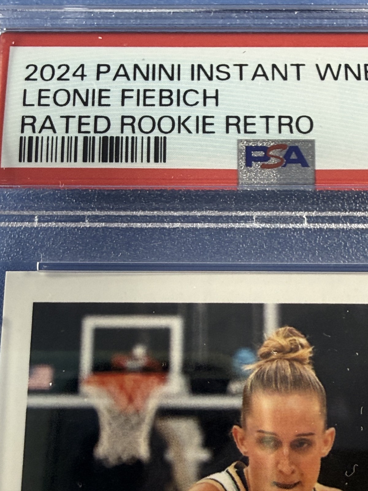 Leonie Fiebich 2024 Panini Instant #RRR14 PSA 8 Rated Rookie Retro view 8