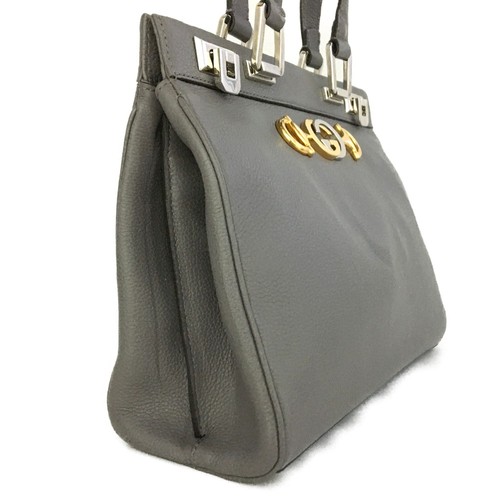 GUCCI Zumi Small Leather Tote Hnad Bag w/Shoulder Strap Gray/8BH0156 - Picture 3 of 15