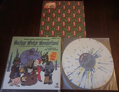 Fallout New Vegas Nuclear Winter Wonderland Vinyl Record LP Splatter +Slip Cover