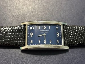 TIFFANY&Co. East West Watches grayDial Stainless Steel/Embossed Leather Qu... TIFFANY&Co. East West Watches grayDial Stainless Steel  main image 4