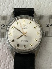 Lanco Incabloc Armbanduhr Handaufzug 17 Stein...