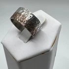 Vintage Sterling Silver And Copper Band Sz 8