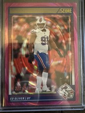 2024 Panini Score Ed Oliver Buffalo Bills Stars Parallel /399 #33