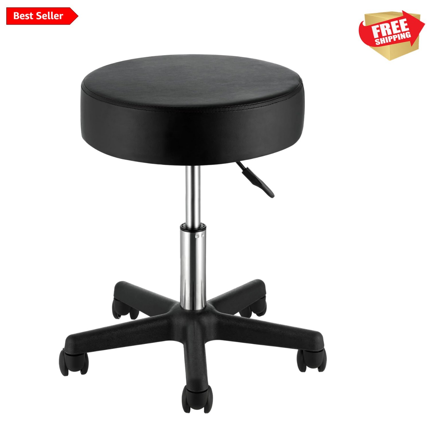 S On Wheels, Supports Up To 400 Lbs, Height-adjustable Seati