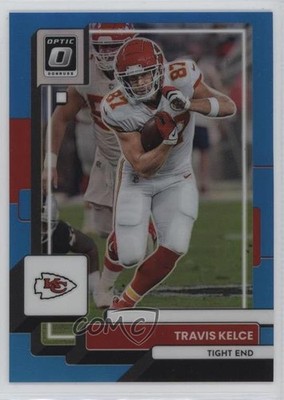 2022 Panini Donruss Optic Aqua Prizm 252/299 Travis Kelce #97 4f5