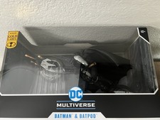 DC Multiverse Batman & Batpod The Dark Knight Rises Gold Label 7  Mcfarlane New