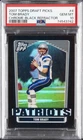 2007 TOPPS DRAFT PICKS & PROSPECTS CHROME-BLACK REFRACTOR #4 TOM BRADY PSA 10