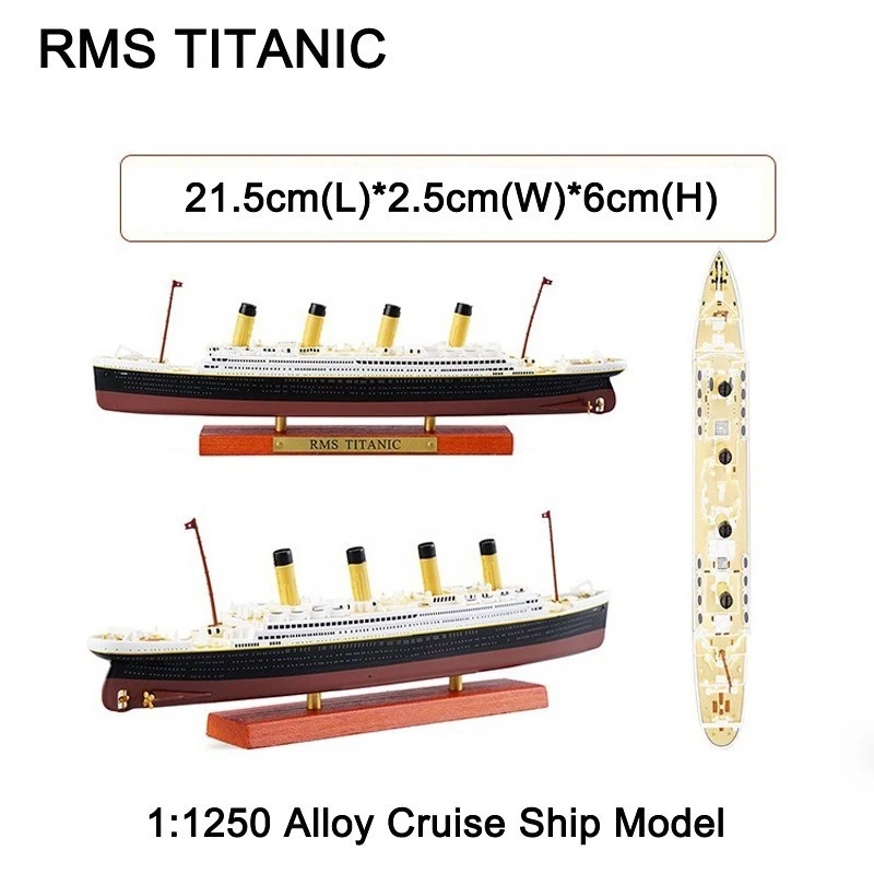 1:1250 Modello in Lega Diecast Transatlantico RMS Titanic Collezione Navi - 1912 - Immagine 2 di 4