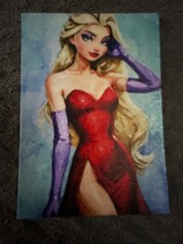 ACEO ATC Sketch - Elsa as Jesscia Rabbit - 1/1 - Authenticity Stamp - FREE SHIPP