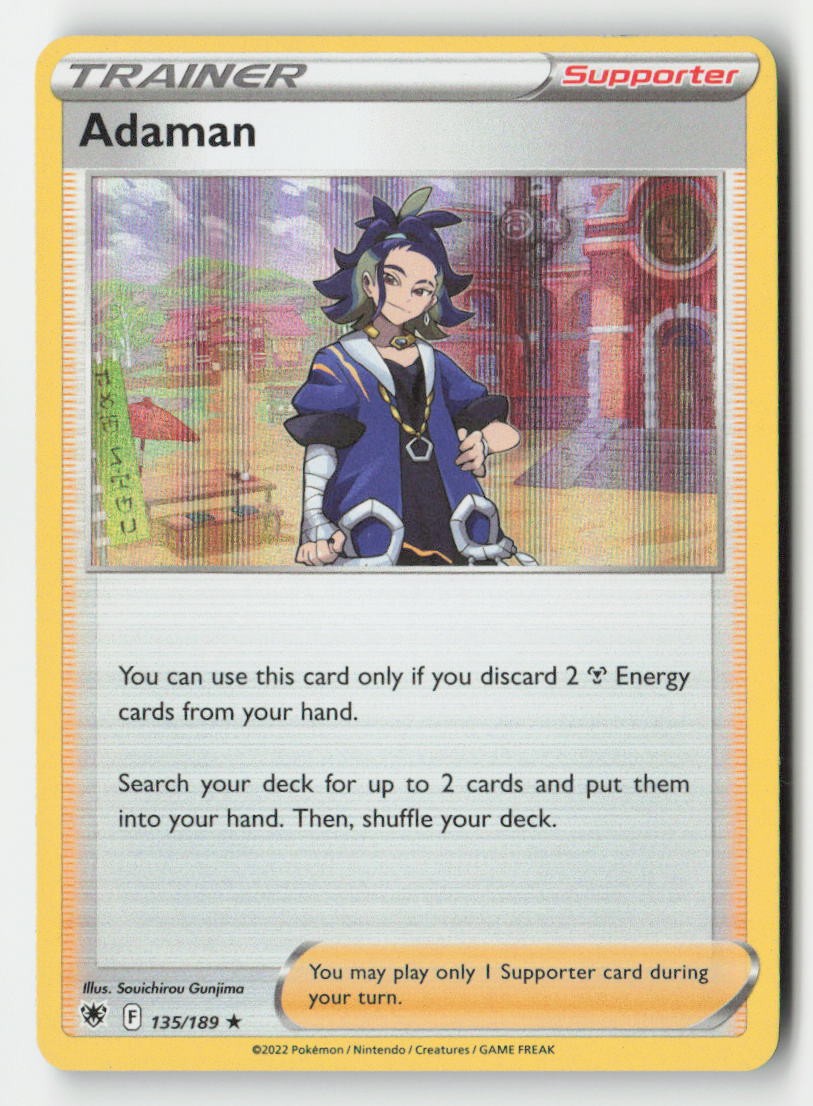 Adaman 135/189 Holo Rare Astral Radiance Pokemon Near Mint