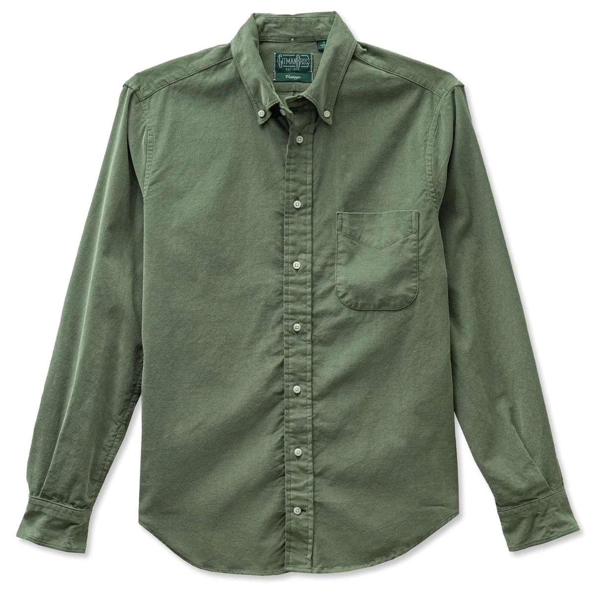 Camicia Gitman Vintage Oxford In Cotone Rigato Rosa – Taglia L, Nuova Con Etichette - Foto 6