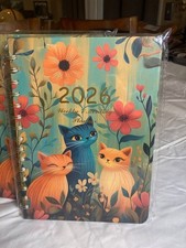 2026 Planner - Cat Design Spiral 2 PK