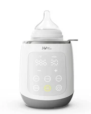 HEYVALUE N2T Baby Bottle Warmer, 10-in-1 with IMD LED Display, BPA-Free - Gray