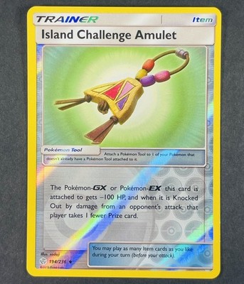 Pokemon Island Challenge Amulett 194/236 Sonne & Mond Kosmische Finsternis Reverse Holo