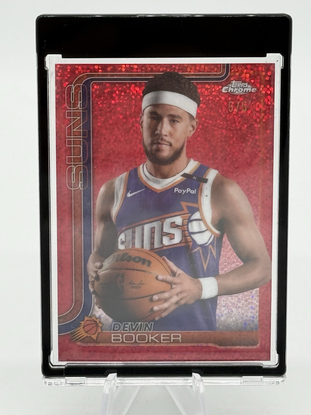 2025-26 Topps Chrome - Devin Booker #195 Variation Red /5