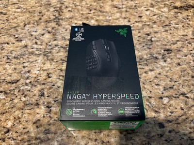 Razer Gaming Mouse Naga V2 HyperSpeed Bluetooth 30K DPI Optical 19 Btn Black 