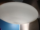 Frosted Round Embossed Globe Ceiling Light Fixture vintage — photo 3