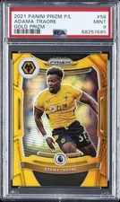 2021 PANINI PRIZM PREMIER LEAGUE GOLD PRIZM #56 ADAMA TRAORE 10/10 PSA 9