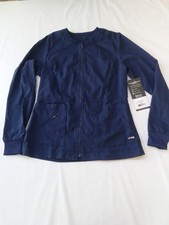 Grey's Anatomy Spandex Stretch "Millie" Zip Front Scrub Jacket by Barco
