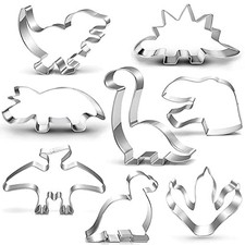 Emporte-pièce dinosaure Set-8-pièces-Trex, Brontosaurus, Spinosaurus, Brachio...
