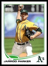 Jarrod Parker 2013 Topps #211 Athletics MLB READ FREE SHIPPING AutographDen