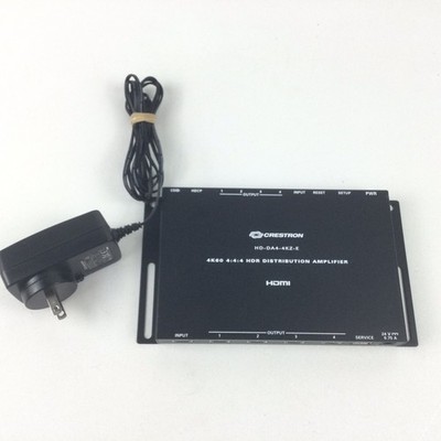 Crestron HD-DA4-4KZ-E 1:4 HDMI Distribution Amplifier 4K60 4:4:4 OEM Adapter