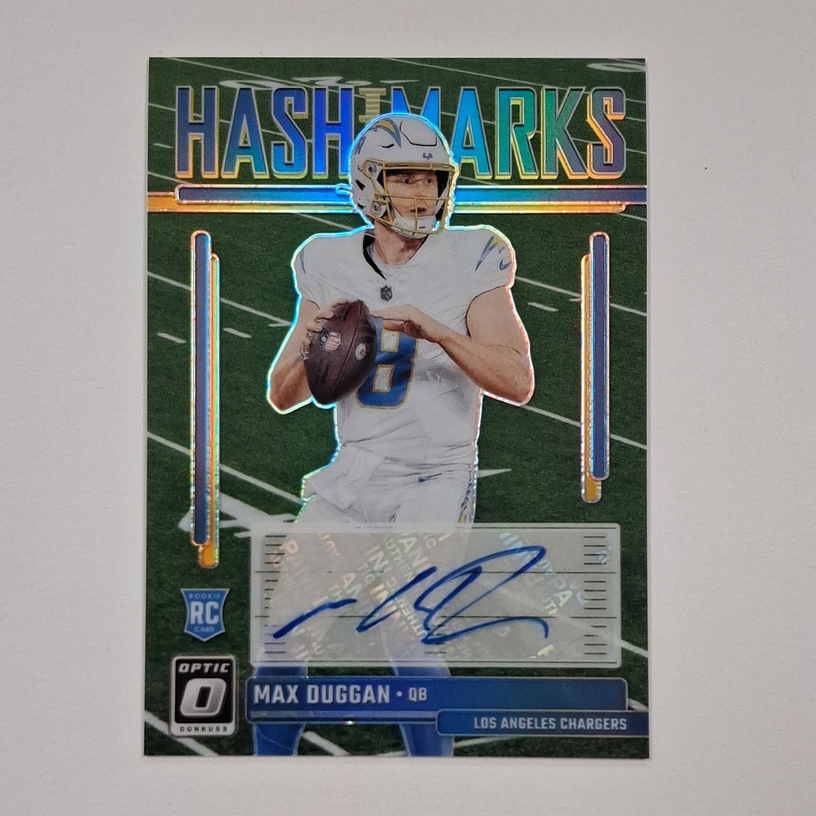 Max Duggan Panini Donruss Optic Hash Marks #HM37 Base